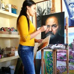 patrizia-morello-ritratto-whorkshop-con-fabbiano-millani