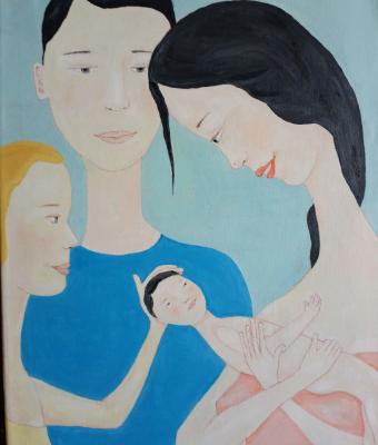 ayu-shows-her-baby-to-kyoko-an