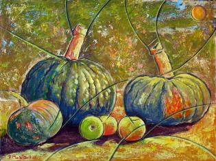 natura-morta-con-zucche-e-mele
