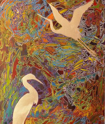golden-herons-in-new-zealand