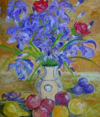vaso-con-iris-e-frutta
