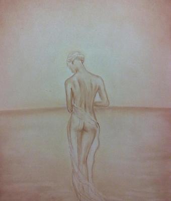 nudo-di-schiena-sirena-emersa