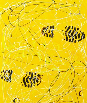 trampled-art-canary-yellow