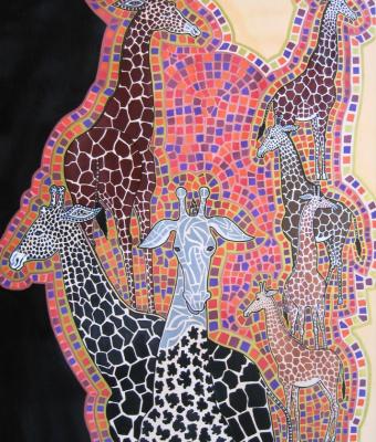 2012-giraffes-acrilico-su
