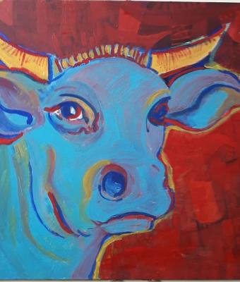 mucca-blu