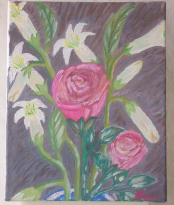 rose-e-lilium