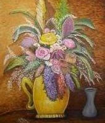brocca-gialla-con-fiori