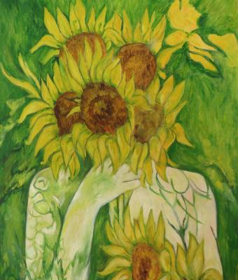 autoritratto-con-girasoli