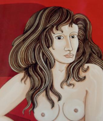nudo-su-fondo-rosso-catn