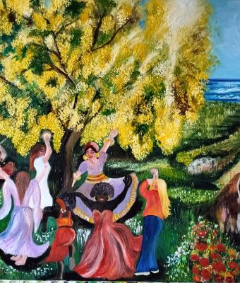 donne-festanti-intorno-a-un-al