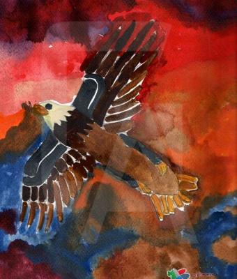 aquila-in-volo