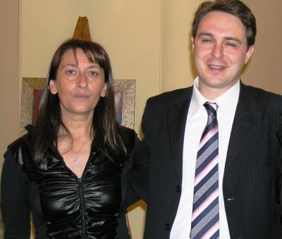 valentina-della-torre-con-il-critico-d-arte-andrea-dipre