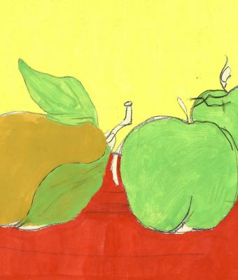 mele-in-compagnia-di-una-pera