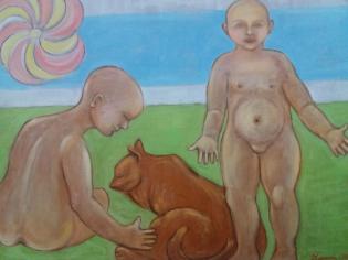bambini-e-gatto-rosso